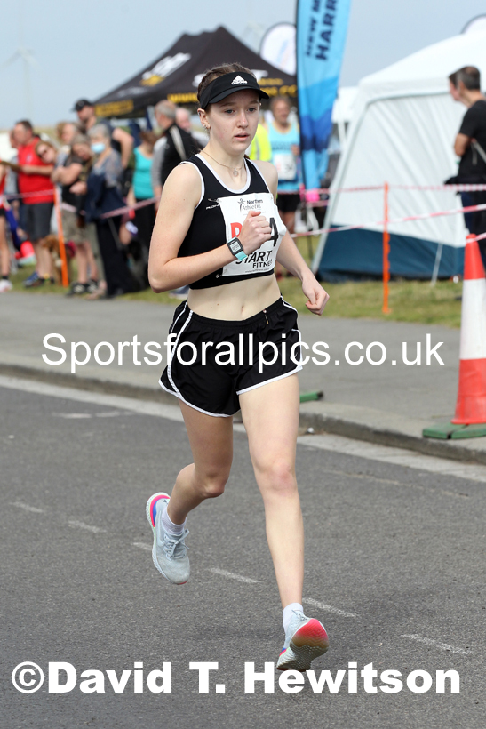 Girls under-15s 2021 Northern 6 and 4 Stage and Young Athletes Road Relays, Redcar. Photo: David T. Hewitson/Sports for All Pics